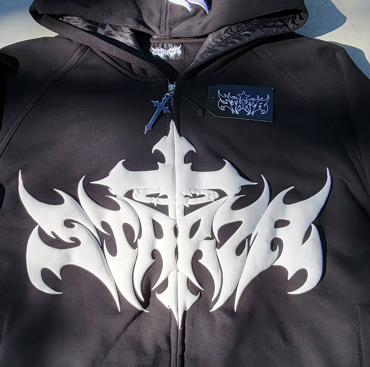 STARZA CROSS HOODIE (BLACK)