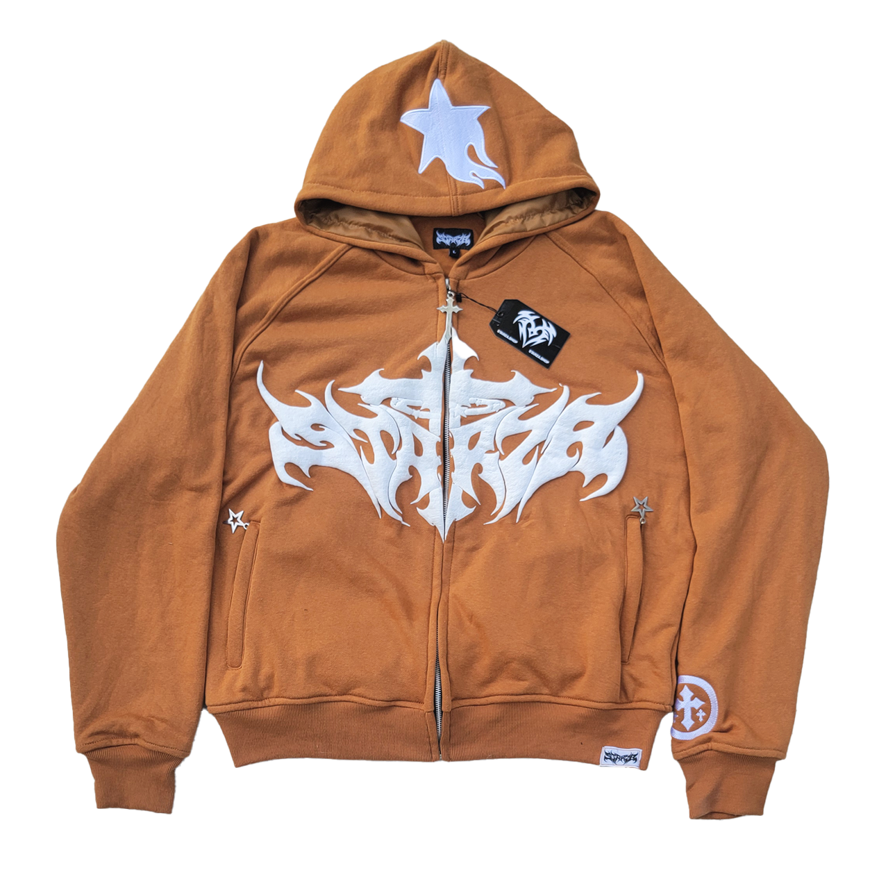 STARZA CROSS HOODIE (BROWN)