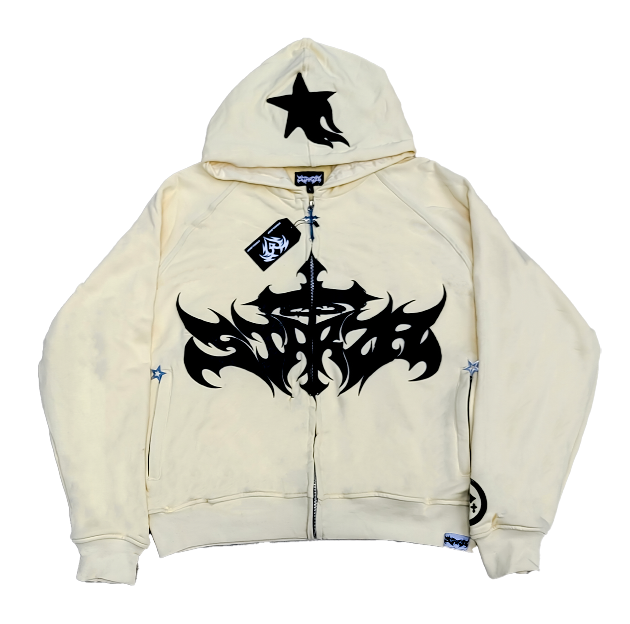 STARZA CROSS HOODIE (CREAM)