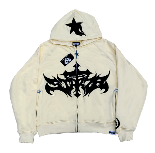 STARZA CROSS HOODIE (CREAM)