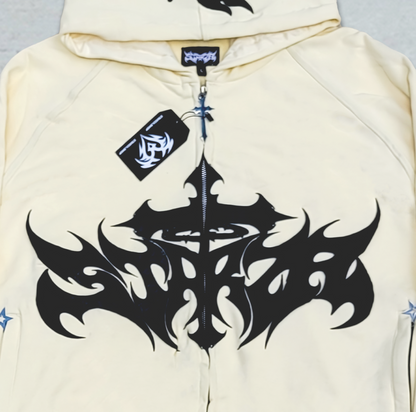 STARZA CROSS HOODIE (CREAM)