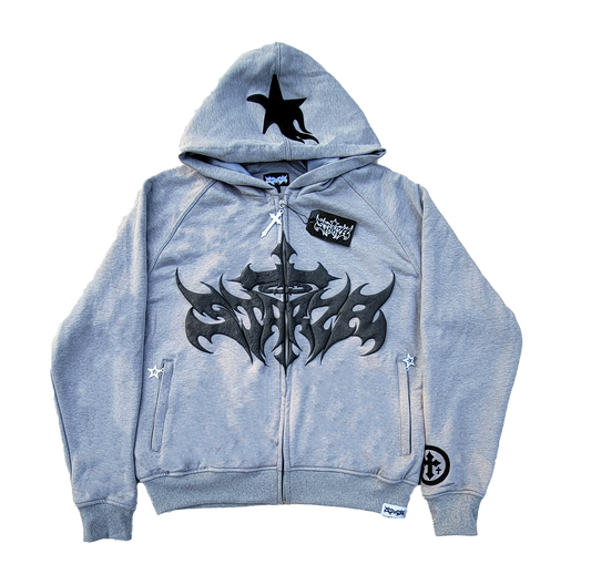 STARZA CROSS HOODIE (GRAY)