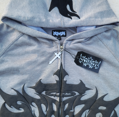 STARZA CROSS HOODIE (GRAY)