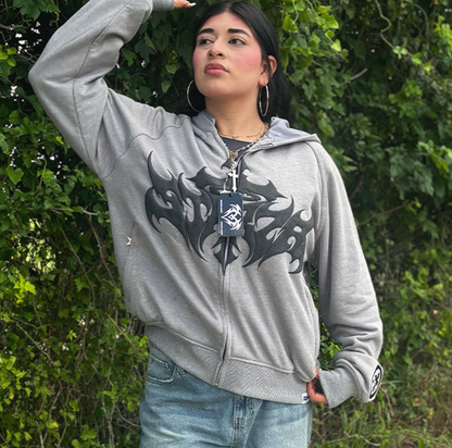 STARZA CROSS HOODIE (GRAY)