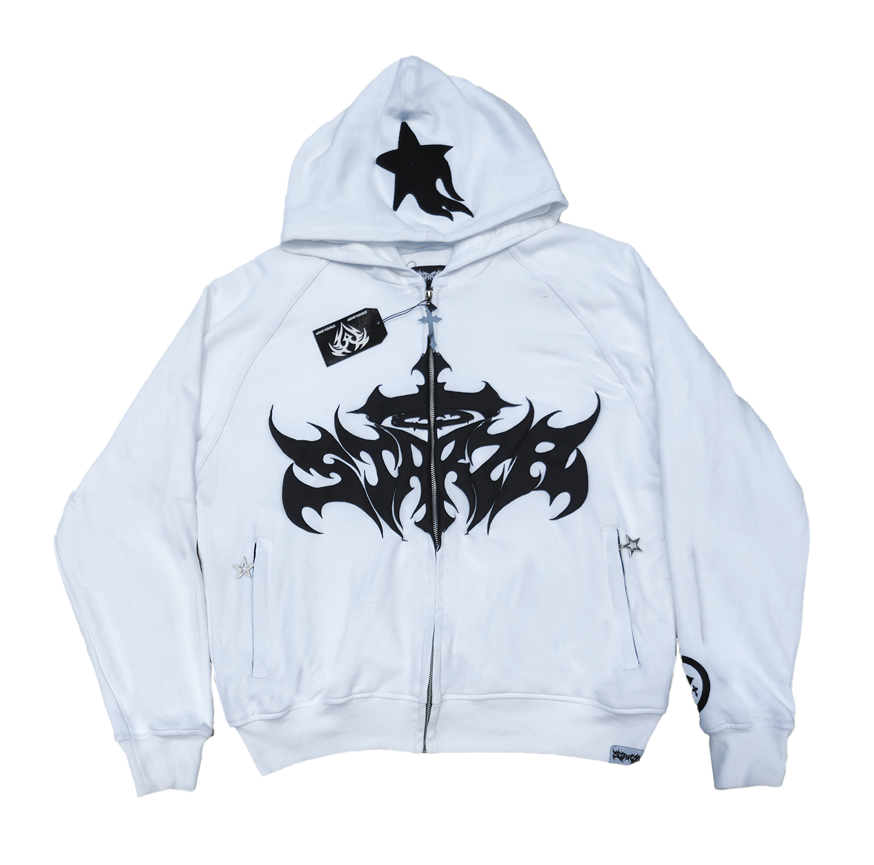 STARZA CROSS HOODIE (WHITE)