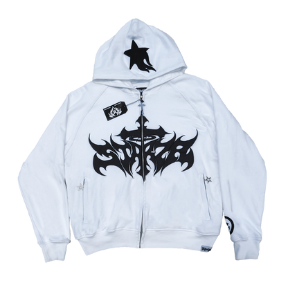 STARZA CROSS HOODIE (WHITE)