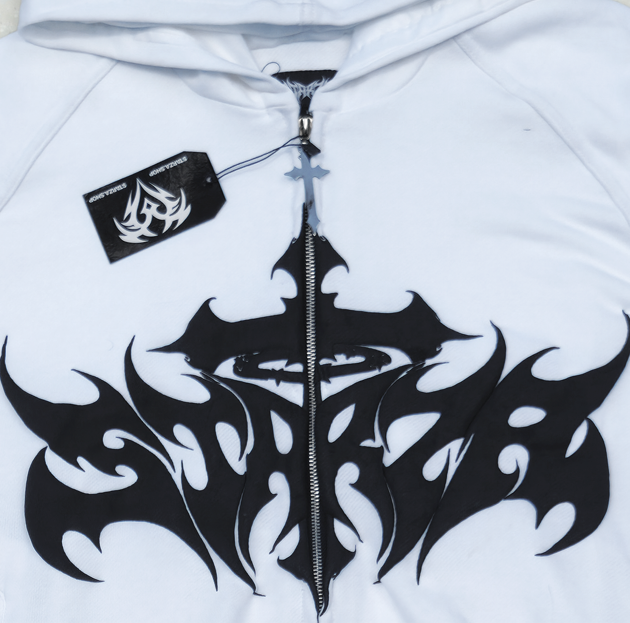 STARZA CROSS HOODIE (WHITE)