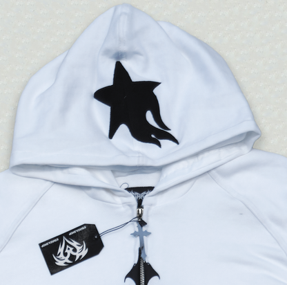 STARZA CROSS HOODIE (WHITE)